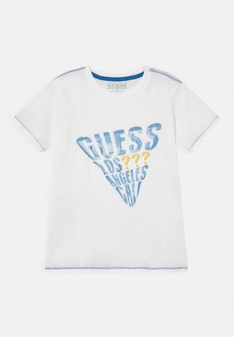 GUESS kids T-Shirt White With Graphic Logo