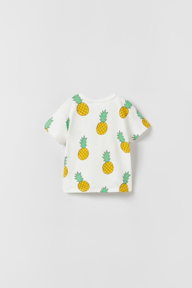 ZARA PRINTED T-SHIRT | Oyster White