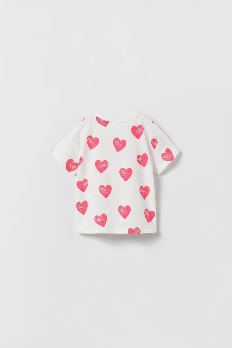 ZARA PRINTED T-SHIRT | Oyster White