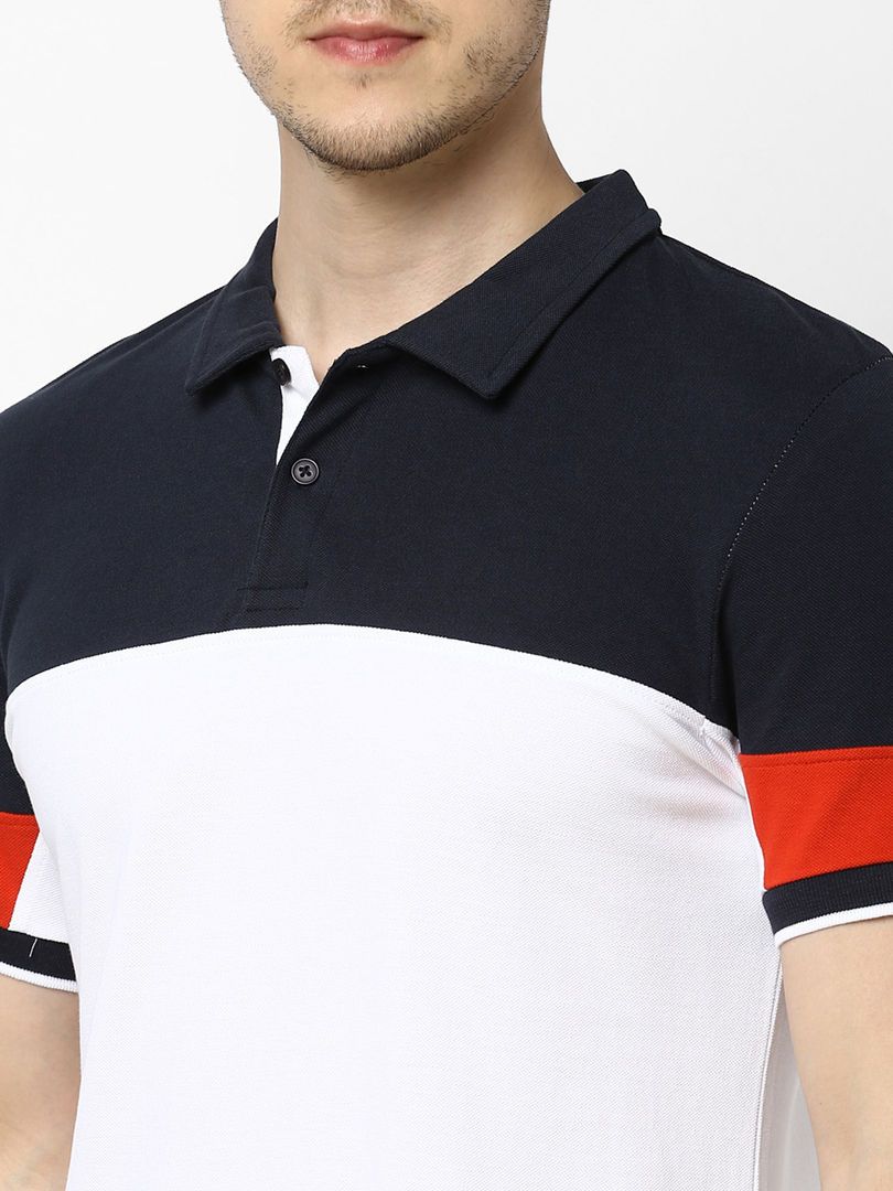 CELIO PERMIUM OPTICAL WHITE POLO SHIRT