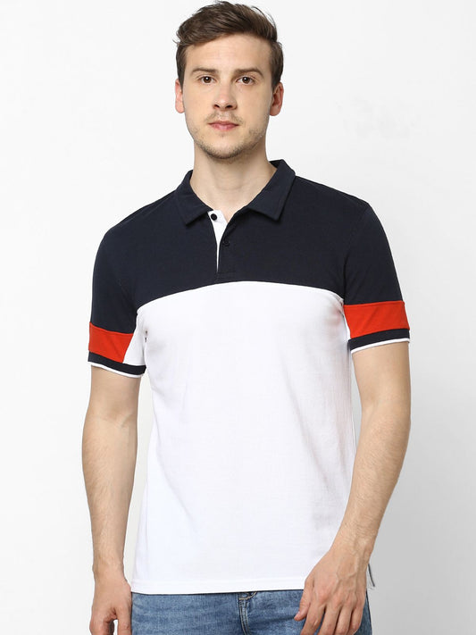 CELIO PERMIUM OPTICAL WHITE POLO SHIRT