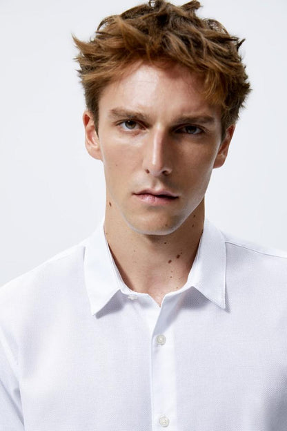 ZARA MENS PREMIUM SHIRT | WHITE