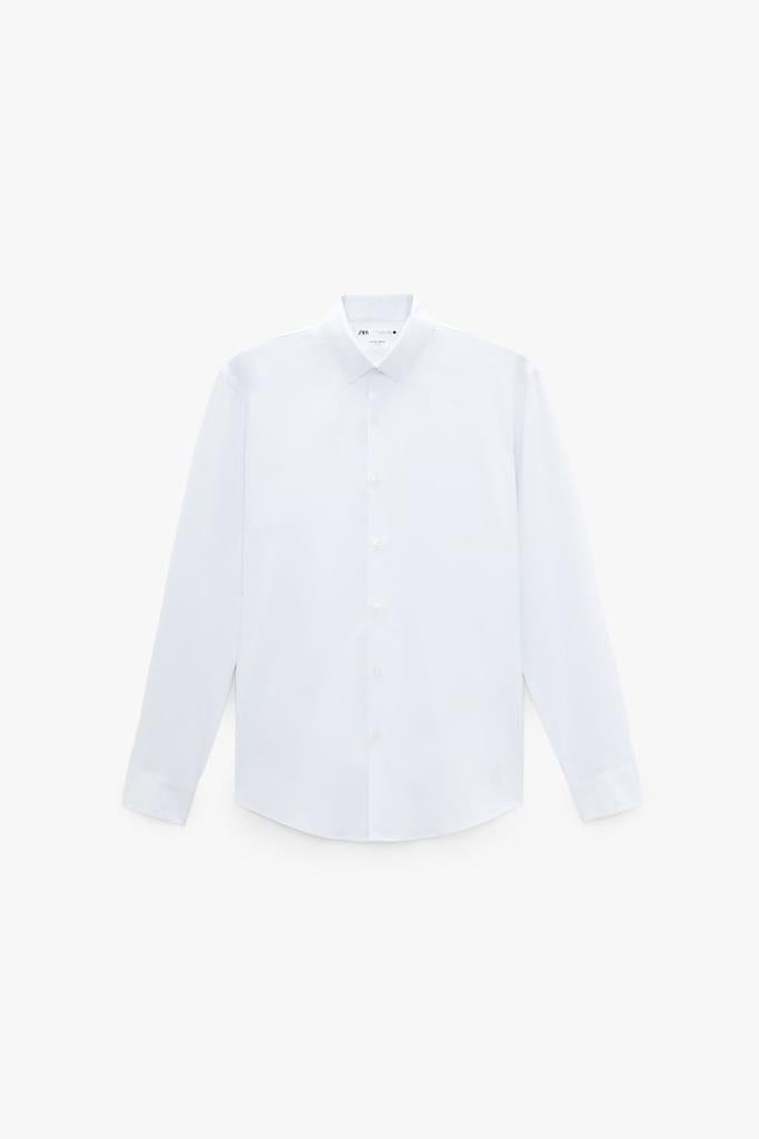 ZARA MENS PREMIUM COTTON SHIRT | WHITE