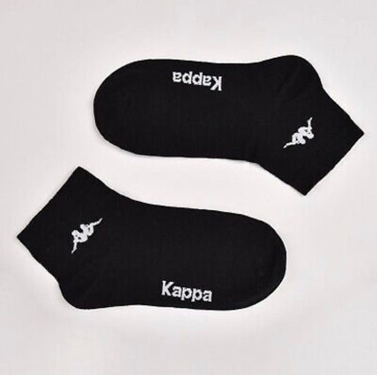 K.A.P.P.A- 3 PAIRS OF HALF SOCKS MAN-WOMAN-UNISEX | BLACK