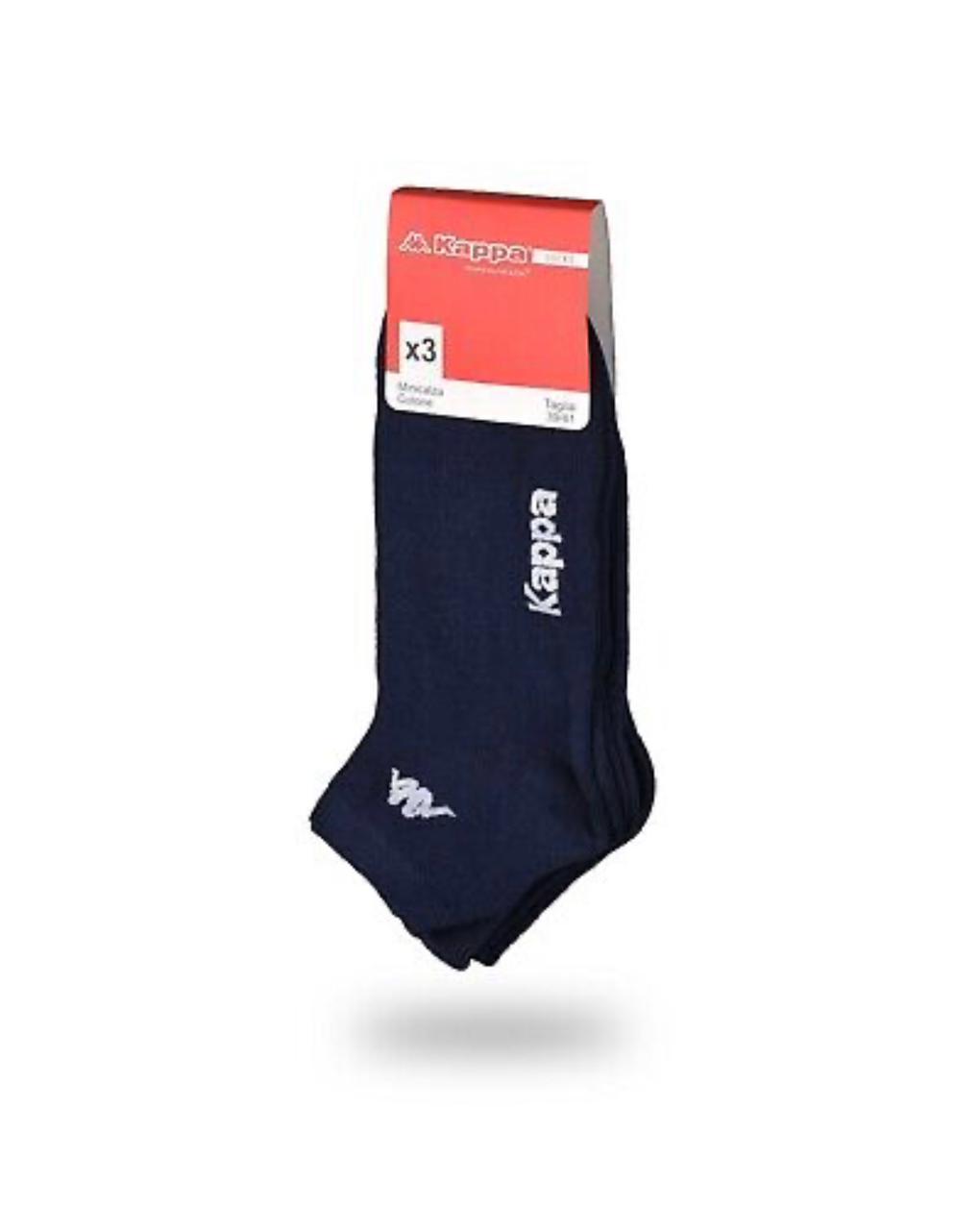 K.A.P.P.A- 3 PAIRS OF HALF SOCKS MAN-WOMAN-UNISEX | BLUE