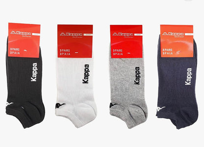 K.A.P.P.A- 3 PAIRS OF HALF SOCKS MAN-WOMAN-UNISEX | GREY