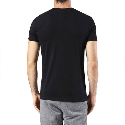 DIESEL. V NECK FLEXIBLE T-SHIRT | BLACK