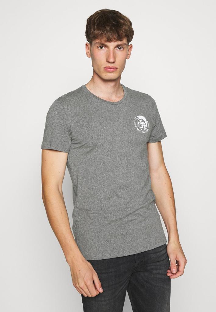 DIESEL. CREW NECK FLEXIBLE T-SHIRT | GREY