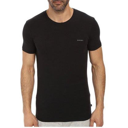 DIESEL. CREW NECK FLEXIBLE T-SHIRT | BLACK