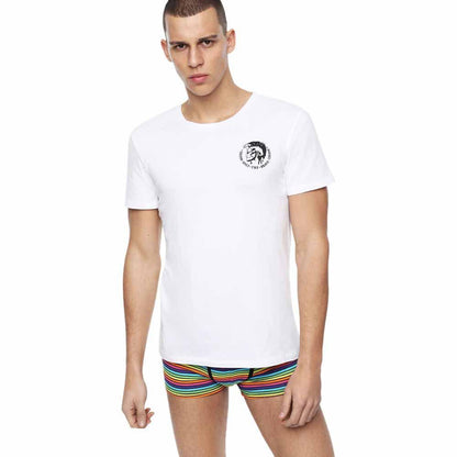 DIESEL. CREW NECK FLEXIBLE T-SHIRT | WHITE