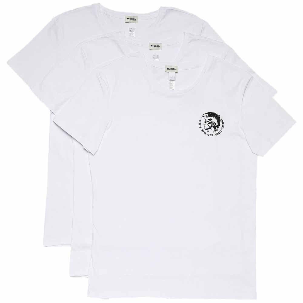 DIESEL. CREW NECK FLEXIBLE T-SHIRT | WHITE