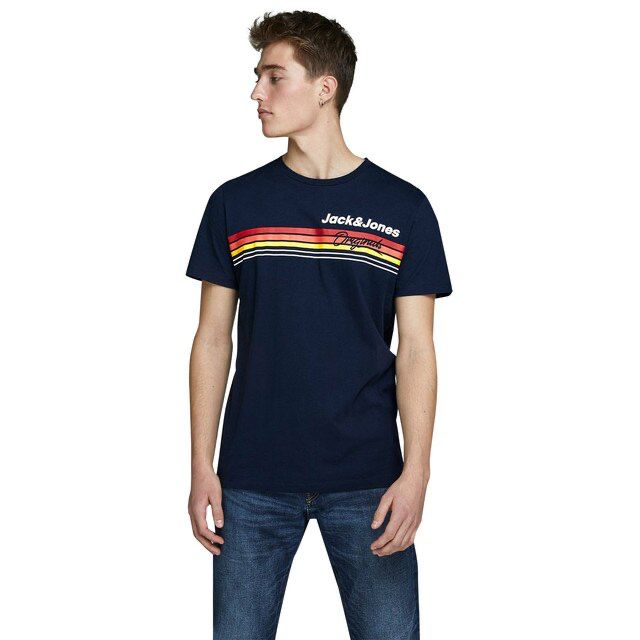 JACK & JONES. -JORVENTURE-PRINT T-SHIRT | BLUE