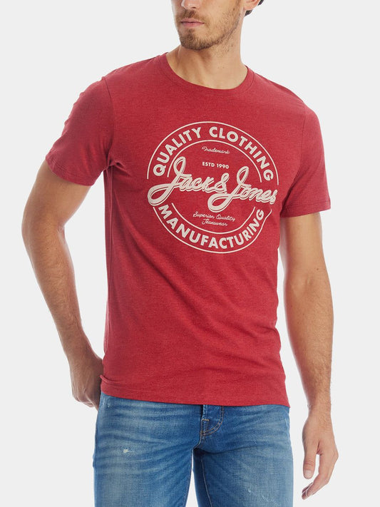 JACK & JONES.- PREMIUM REGULAR FIT T-SHIRT | RED