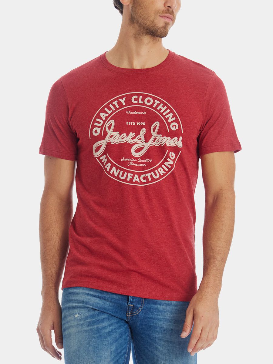 JACK & JONES.- PREMIUM REGULAR FIT T-SHIRT | RED