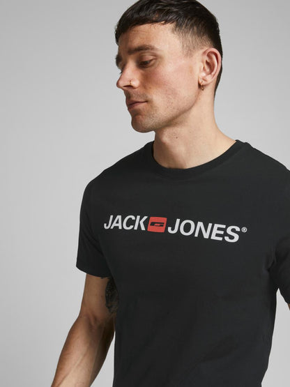 JACK & JONES LOGO-PREMIUM T-SHIRT | BLACK