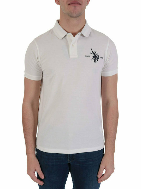 U.S POLO ASSN. ANIMATED MESH CUSTOM-FIT POLO | WHITE