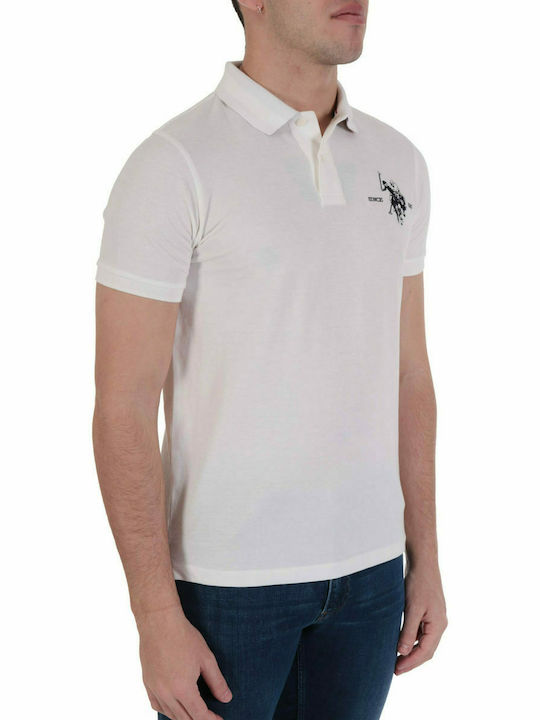 U.S POLO ASSN. ANIMATED MESH CUSTOM-FIT POLO | WHITE