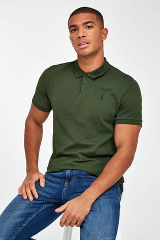 NEXT.-PIQUE POLO SHIRT-MEN | DARK GREEN