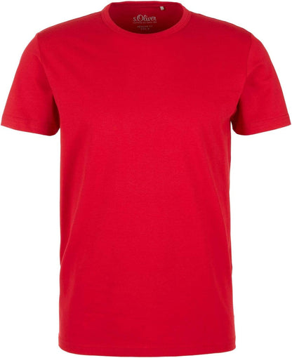 S.OLIVER.  BASIC SLIM FIT T-SHIRT | RED