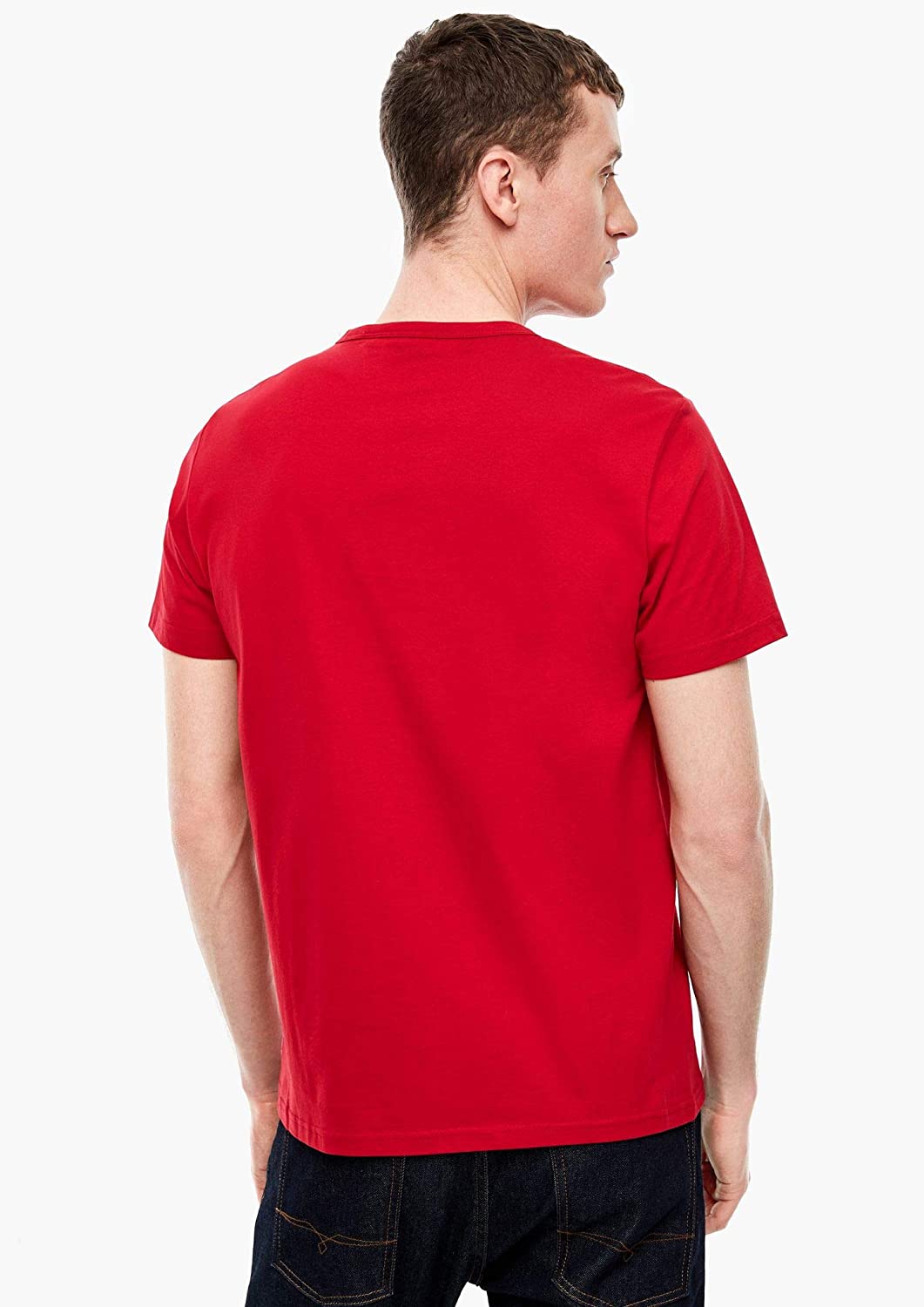 S.OLIVER.  BASIC SLIM FIT T-SHIRT | RED