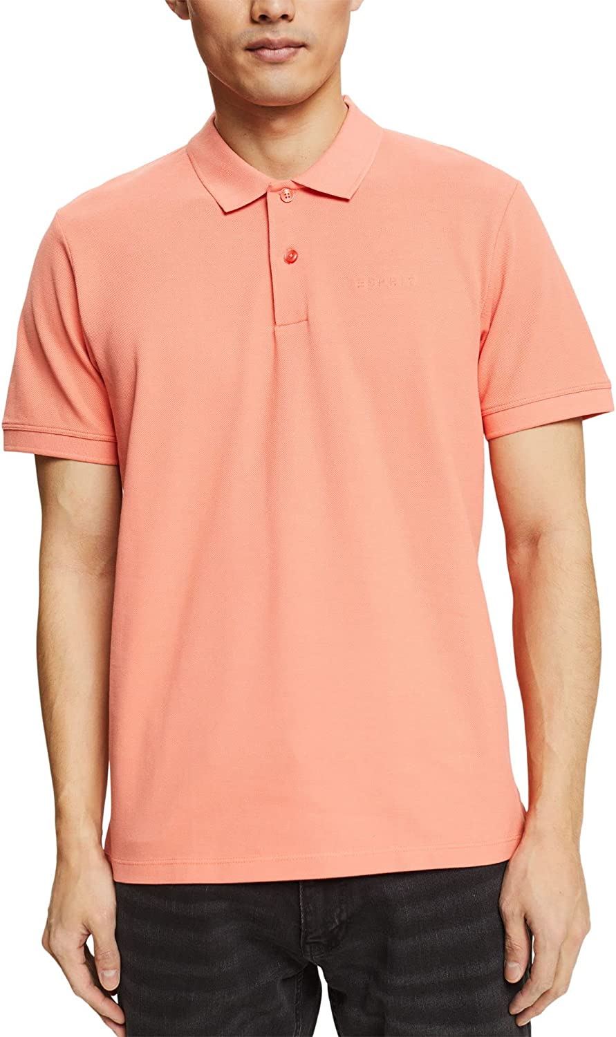 ESPRIT SLIM FIT MENS POLO SHIRT | PEACH