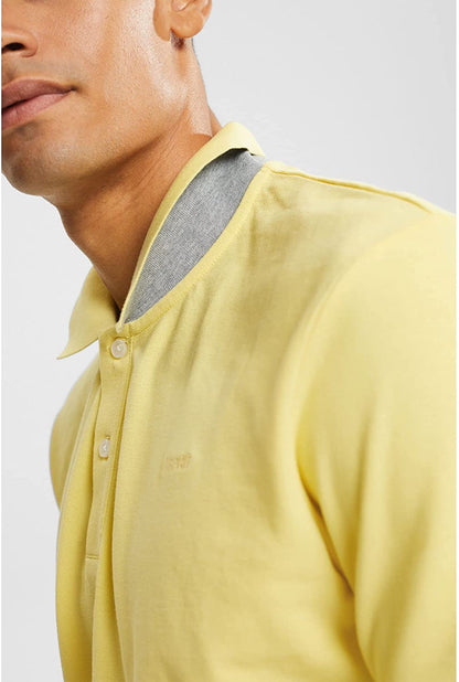 ESPRIT SLIM FIT MENS POLO SHIRT | YELLOW