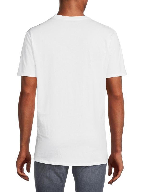 KARL LAGERFELD PARIS-SCRIPT LOGO TEE | WHITE