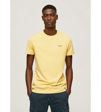 PEPE JEANS LONDON JACK SLIM FIT T-SHIRT | YELLOW