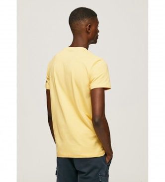 PEPE JEANS LONDON JACK SLIM FIT T-SHIRT | YELLOW