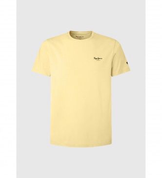 PEPE JEANS LONDON JACK SLIM FIT T-SHIRT | YELLOW