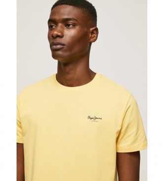 PEPE JEANS LONDON JACK SLIM FIT T-SHIRT | YELLOW