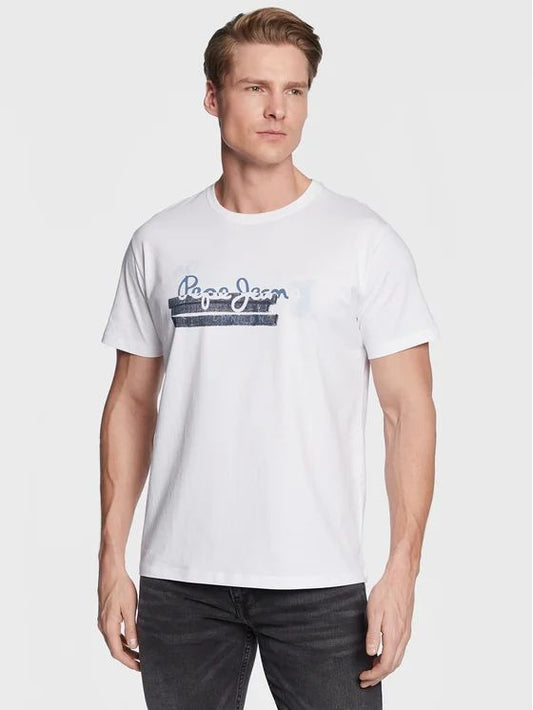 PEPE JEANS RAFA T-SHIRT-MENS-REGULAR FIT | WHITE