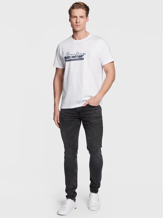 PEPE JEANS RAFA T-SHIRT-MENS-REGULAR FIT | WHITE