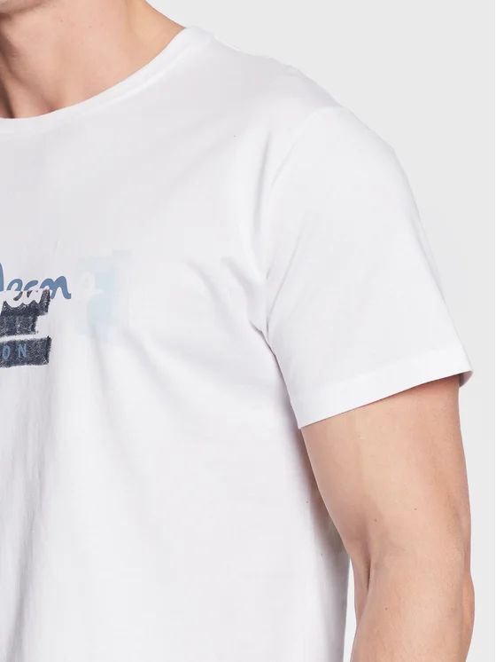 PEPE JEANS RAFA T-SHIRT-MENS-REGULAR FIT | WHITE