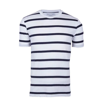 ZARA BLACK STRIPED RELAXED FIT TEE SHIRT | WHITE