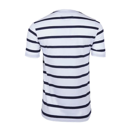 ZARA BLACK STRIPED RELAXED FIT TEE SHIRT | WHITE