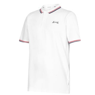 SLAZENGER.-  Men's Polo Tipped Shirt | WHITE