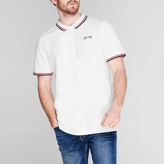 SLAZENGER.-  Men's Polo Tipped Shirt | WHITE