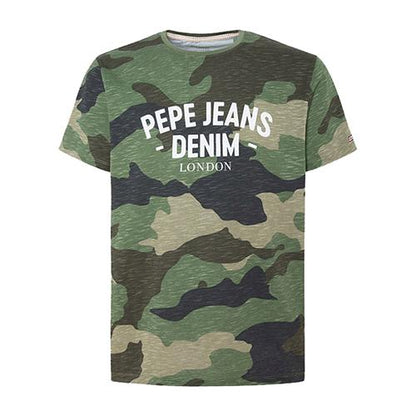 PEPE JEANS LONDON-PREMIUM T-SHIRT | GREEN CAMOUFLAGE