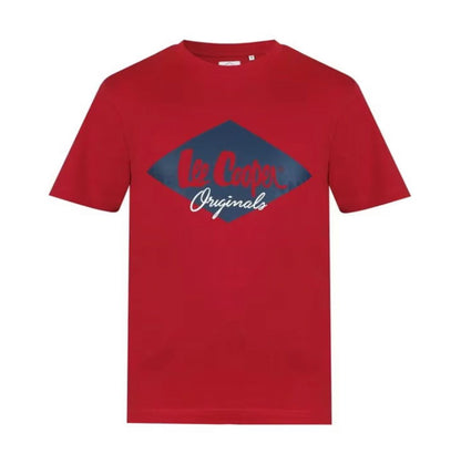 LEE COOPER-COOPER LOGO TEE SHIRT-MEN | RED