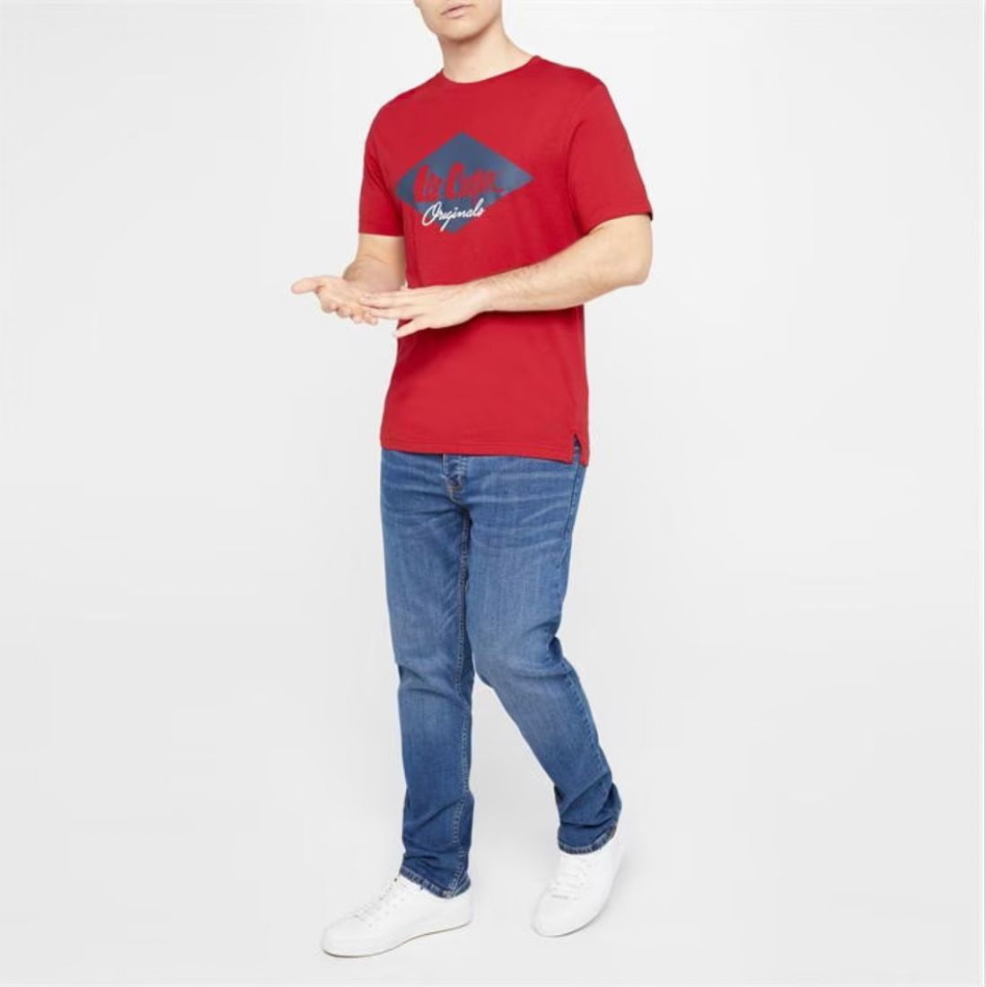 LEE COOPER-COOPER LOGO TEE SHIRT-MEN | RED