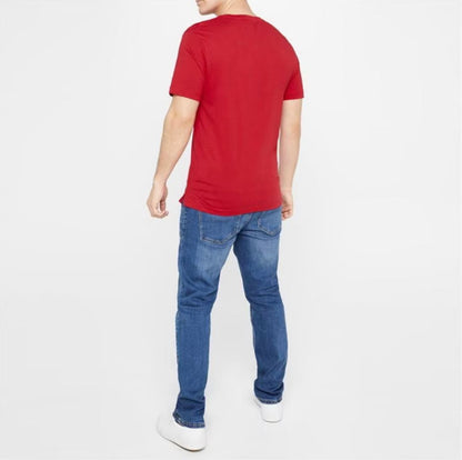 LEE COOPER-COOPER LOGO TEE SHIRT-MEN | RED