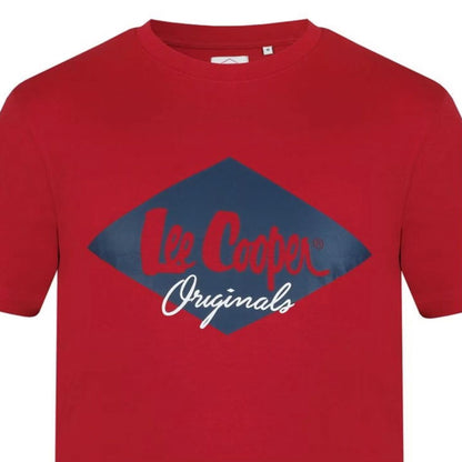 LEE COOPER-COOPER LOGO TEE SHIRT-MEN | RED