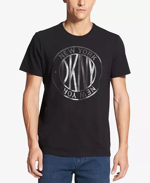 DONNA KARAN NEW YORK MEN'S DKNY ASTOR STRETCH T-SHIRT | BLACK