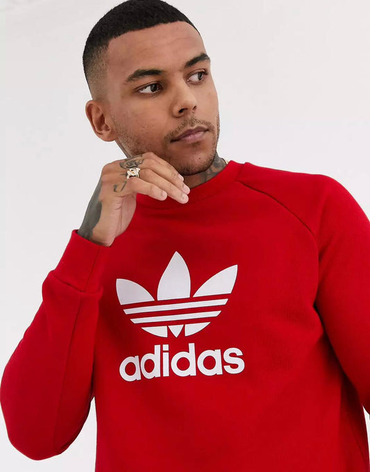 ADIDAS.-TREFOIL SWEATSHIRT MEN | RED