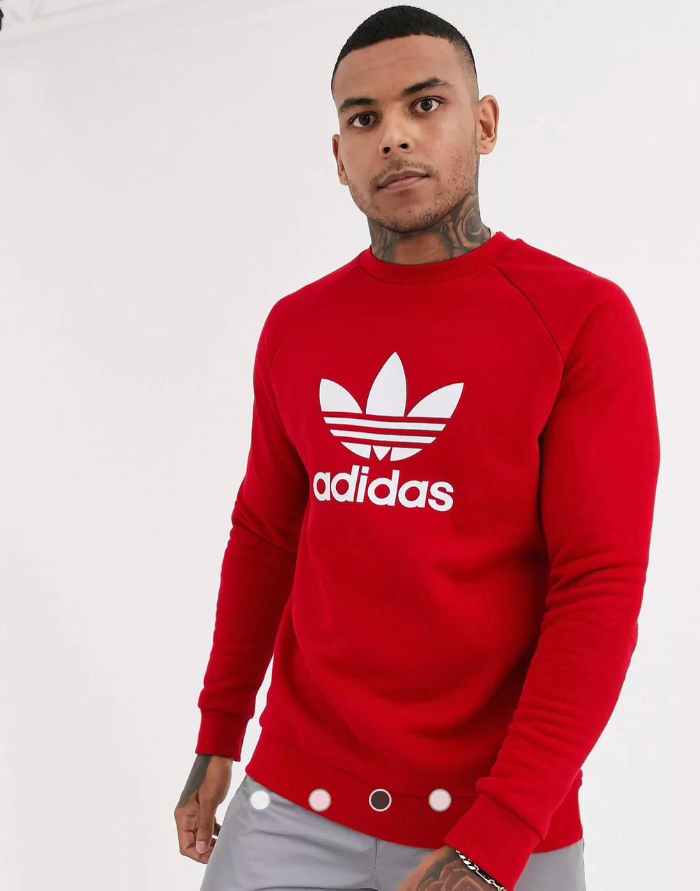 ADIDAS.-TREFOIL SWEATSHIRT MEN | RED