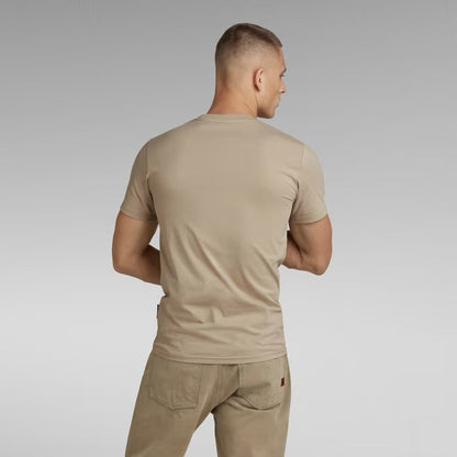 G-STAR RAW T-SHIRT SLIM FIT CREW NECK-SAND