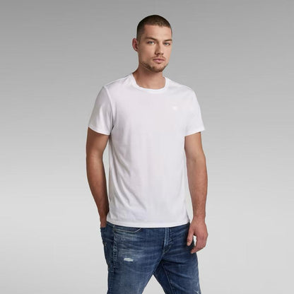 G-STAR RAW T-SHIRT PLAIN SLIM FIT CREW NECK-WHITE