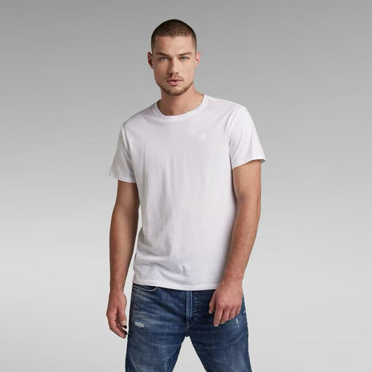 G-STAR RAW T-SHIRT PLAIN SLIM FIT CREW NECK-WHITE