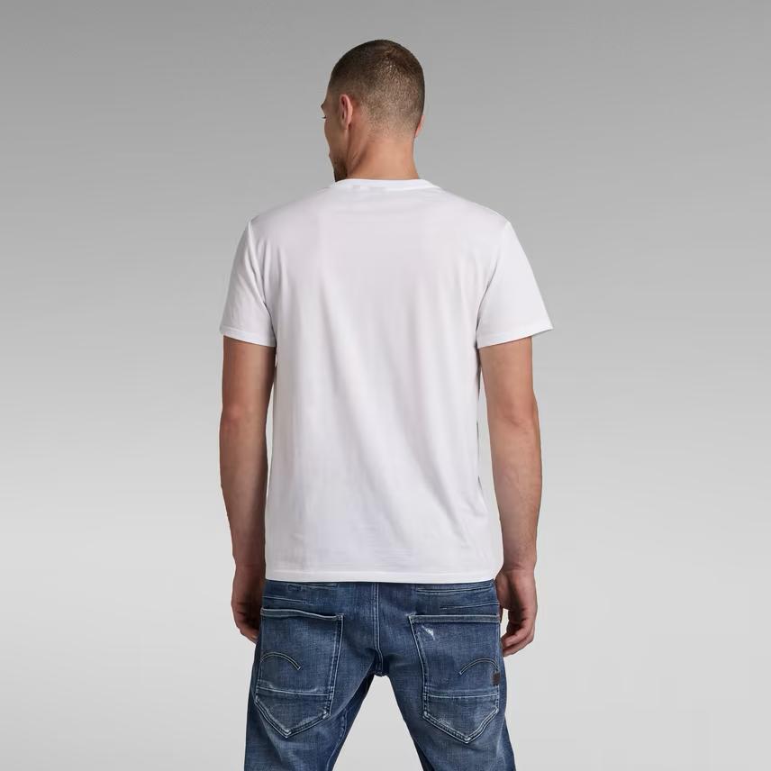 G-STAR RAW T-SHIRT PLAIN SLIM FIT CREW NECK-WHITE